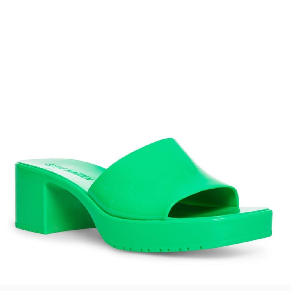 Steve Madden Harlin Green Mules